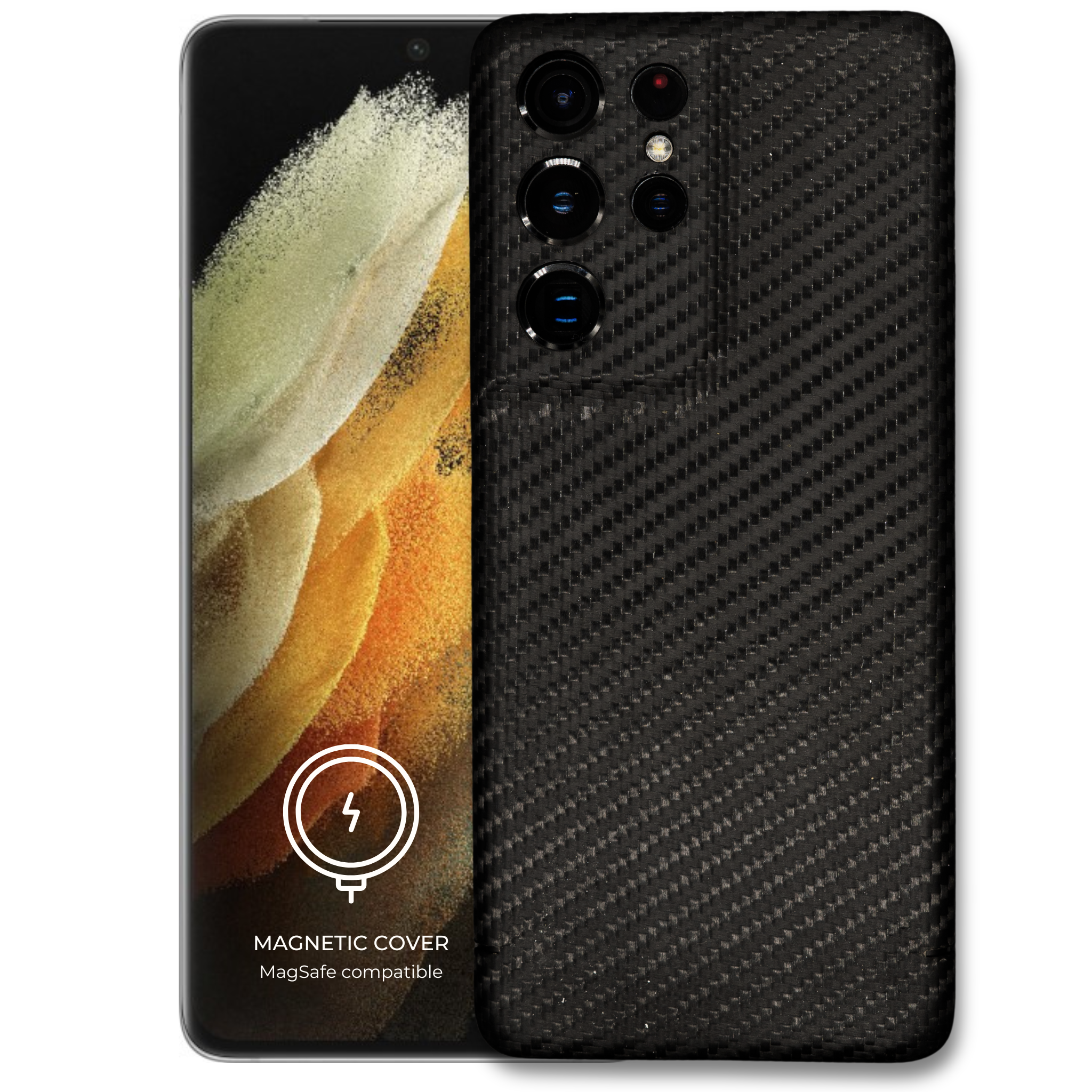 Carbon Cover Samsung Galaxy S21 Ultra Magnetic (MagSafe)